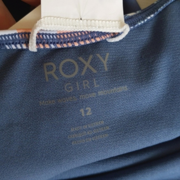 NEW roxy girls love confirmation one piece swimsuit tropical floral size 12 - Picture 10 of 15